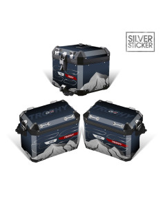Kofferaufkleber für BMW - R 1250 GS ADV - R 1250 GS - F 850 GS R 1250 GS/ADV e F 850 GS ALU 2nd model Trophy Mountain Style V