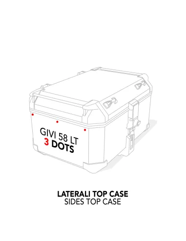 Suitcase Stickers per Ducati - Multistrada V4 Rally