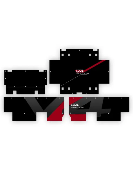 Suitcase Stickers per Ducati - Multistrada V4 Rally