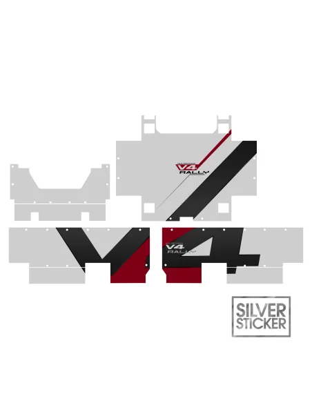 Suitcase Stickers per Ducati - Multistrada V4 Rally