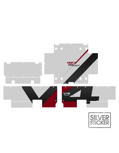 Suitcase Stickers per Ducati - Multistrada V4 Rally