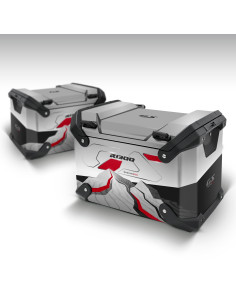 Autocollants pour valises pour BMW R 1300 GS ADV ALU 3th model Mountain Style Kit Laterali VA3-FM-009