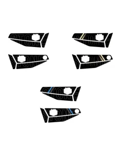 Saddle Panel Stickers per Moto Guzzi - V7 Stone